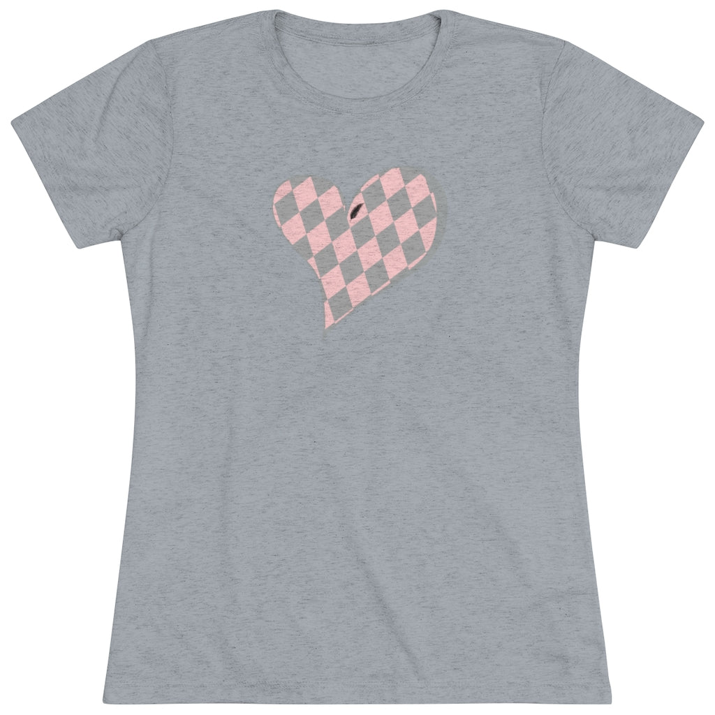 Howl’s Plaid Heart Women's Triblend Tee - Once Upon a Find Couture 