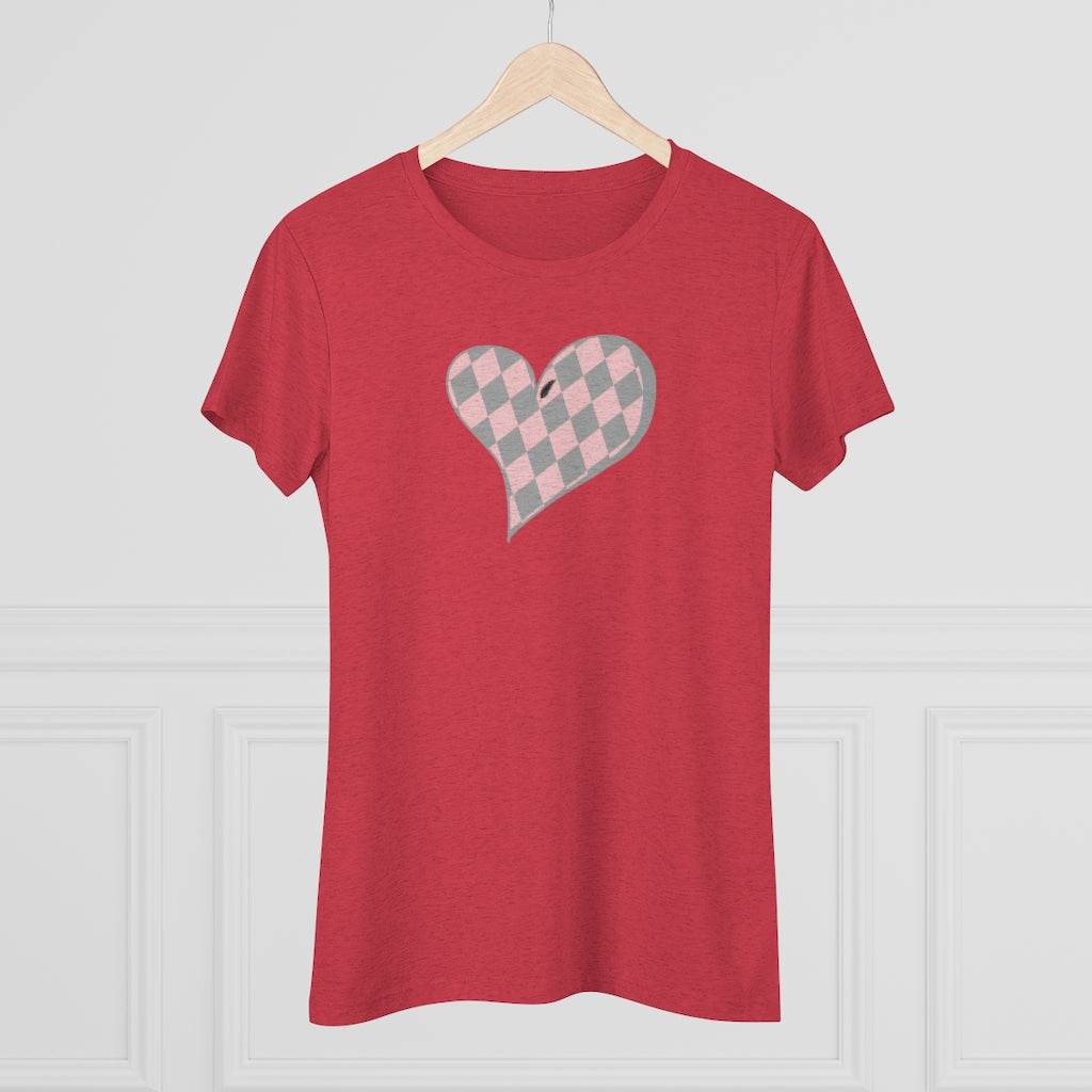Howl’s Plaid Heart Women's Triblend Tee - Once Upon a Find Couture 