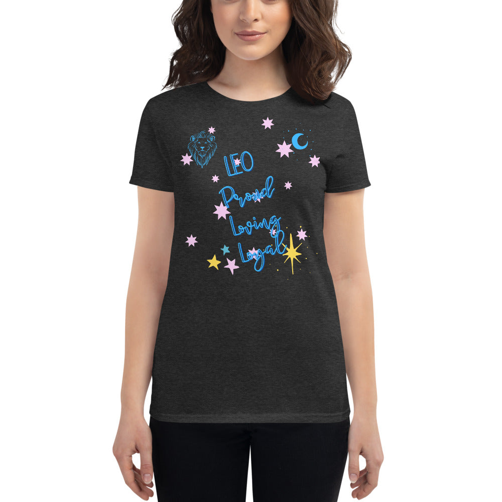 Leo Zodiac Women's short sleeve t-shirt - Once Upon a Find Couture 